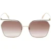 Alexander McQueen - The Cut Square Sunglasses - Light Gold Brown - Alexander McQueen Eyewear - Avvenice