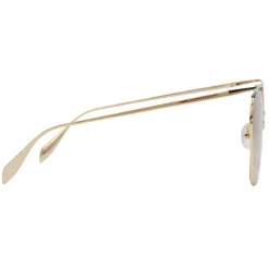 Alexander McQueen - The Cut Square Sunglasses - Light Gold Brown - Alexander McQueen Eyewear - Avvenice