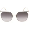 Alexander McQueen - The Cut Square Sunglasses - Light Gold Grey - Alexander McQueen Eyewear - Avvenice