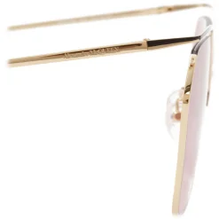 Alexander McQueen - The Cut Square Sunglasses - Light Gold Red - Alexander McQueen Eyewear - Avvenice