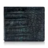 Ammoment - Caiman in Black Northern Light - Leather Bifold Wallet - Avvenice