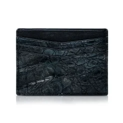 Ammoment - Caiman in Black Northern Light - Leather Credit Card Holder - Avvenice