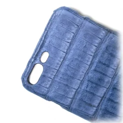 Ammoment - Caiman in Degrade Light-Dark Blue - Leather Cover - iPhone 8 Plus / 7 Plus - Avvenice
