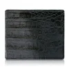 Ammoment - Caiman in Degrade Coal New Age - Leather Bifold Wallet - Avvenice