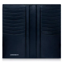 Ammoment - Caiman in Degrade Light-Dark Blue - Leather Breast Wallet - Avvenice