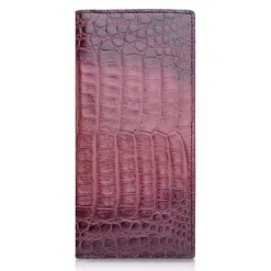 Ammoment - Caiman in Degrade Terracota-Black - Leather Breast Wallet - Avvenice