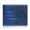 Ammoment - Caiman in Degrade Navy-Black - Leather Bifold Wallet with Center Flap - Avvenice