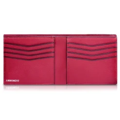 Ammoment - Caiman in Degrade Terracota-Black - Leather Bifold Wallet - Avvenice