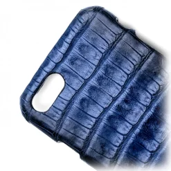 Ammoment - Caiman in Degrade Navy-Black - Leather Cover - iPhone 8 / 7 - Avvenice