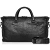 Ammoment - Lark Weekender Large in Python - Black - Luxury High Quality Leather Bag - Avvenice