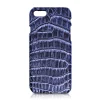 Ammoment - Nile Crocodile in Antique Navy - Leather Cover - iPhone 8 / 7 - Avvenice