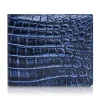 Ammoment - Nile Crocodile in Antique Navy - Leather Bifold Wallet - Avvenice