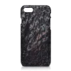 Ammoment - Ostrich in Tahitian Pearl Black - Leather Cover - iPhone 8 / 7 - Avvenice