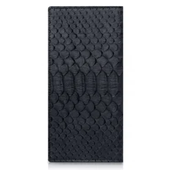 Ammoment - Python in Black - Leather Breast Wallet - Avvenice
