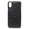 Ammoment - Python in Black - Leather Cover - iPhone X - Avvenice