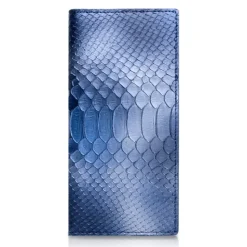 Ammoment - Python in Calcite Blue - Leather Breast Wallet - Avvenice