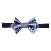 Ammoment - Python in Calcite Grey - Leather Victor Bow Tie - Avvenice