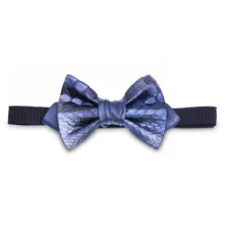 Ammoment - Python in Calcite Blue - Leather Victor Bow Tie - Avvenice