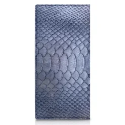 Ammoment - Python in Calcite Grey - Leather Breast Wallet - Avvenice