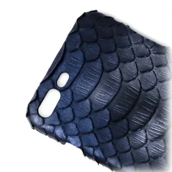 Ammoment - Python in Calcite Blue - Leather Cover - iPhone 8 Plus / 7 Plus - Avvenice