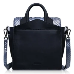 Ammoment - Python in Calcite Grey - Leather Lexi Crossbody Bag - Avvenice