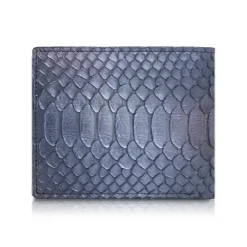 Ammoment - Python in Calcite Grey - Leather Bifold Wallet - Avvenice