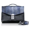 Ammoment - Python in Calcite Grey - Leather Briefcase -  Orion Business Bag - Avvenice