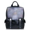 Ammoment - Python in Calcite Grey - Leather Zane Large Backpack - Avvenice