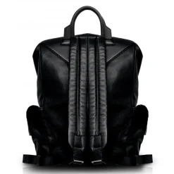 Ammoment - Python in Calcite Grey - Leather Zane Large Backpack - Avvenice