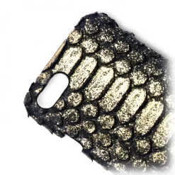 Ammoment - Python in Demeter Gold - Leather Cover - iPhone 8 / 7 - Avvenice