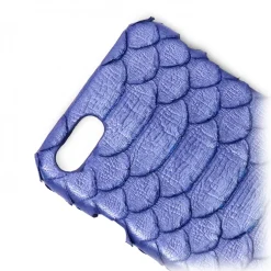 Ammoment - Python in Nacre Blue - Leather Cover - iPhone 8 / 7 - Avvenice