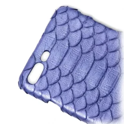 Ammoment - Python in Nacre Blue - Leather Cover - iPhone 8 Plus / 7 Plus - Avvenice