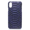Ammoment - Python in Navy - Leather Cover - iPhone X - Avvenice