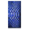 Ammoment - Python in NYX Blue - Leather Breast Wallet - Avvenice
