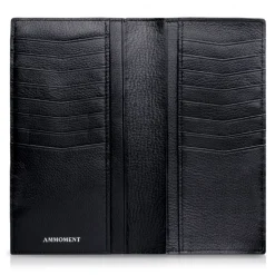 Ammoment - Python in NYX Blue - Leather Breast Wallet - Avvenice