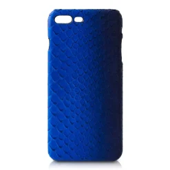 Ammoment - Python in Petale Blue - Leather Cover - iPhone 8 Plus / 7 Plus - Avvenice