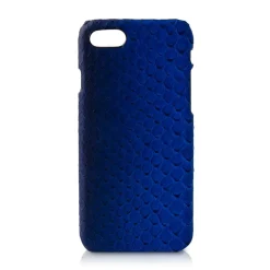 Ammoment - Python in Petale Blue - Leather Cover - iPhone 8 / 7 - Avvenice