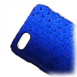 Ammoment - Python in Petale Blue - Leather Cover - iPhone 8 / 7 - Avvenice