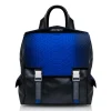 Ammoment - Python in Petale Blue - Leather Zane Small Backpack - Avvenice