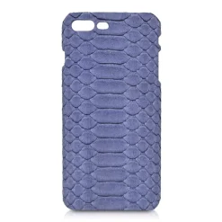 Ammoment - Python in Pomice Blue - Leather Cover - iPhone 8 Plus / 7 Plus - Avvenice