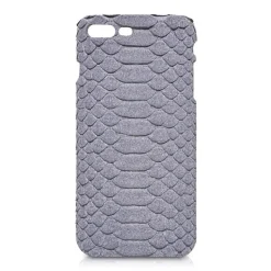 Ammoment - Python in Pomice Grey - Leather Cover - iPhone 8 Plus / 7 Plus - Avvenice