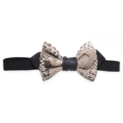 Ammoment - Python in Roccia - Leather Victor Bow Tie - Avvenice