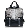 Ammoment - Python in Roccia - Leather Zane Small Backpack - Avvenice