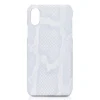 Ammoment - Python in Saba White - Leather Cover - iPhone X - Avvenice