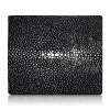 Ammoment - Stingray in Black - Leather Bifold Wallet - Avvenice