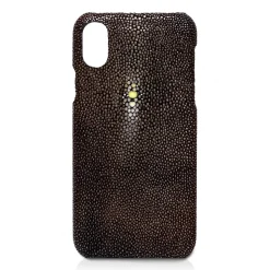 Ammoment - Stingray in Brown - Leather Cover - iPhone X - Avvenice