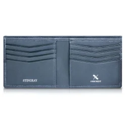 Ammoment - Stingray in Glitter Metallic Green - Leather Bifold Wallet - Avvenice