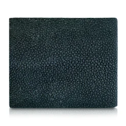 Ammoment - Stingray in Glitter Metallic Green - Leather Bifold Wallet - Avvenice