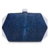 Ammoment - Stingray in Glitter Metallic Blue - Minaudiere - Leather Bag - Avvenice
