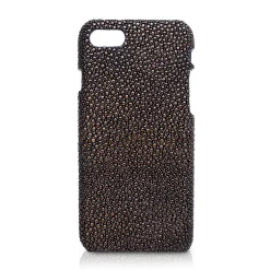 Ammoment - Stingray in Glitter Metallic Brown - Leather Cover - iPhone 8 / 7 - Avvenice